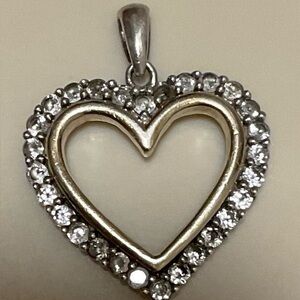 Peoples Silver and Gold Heart Pendant